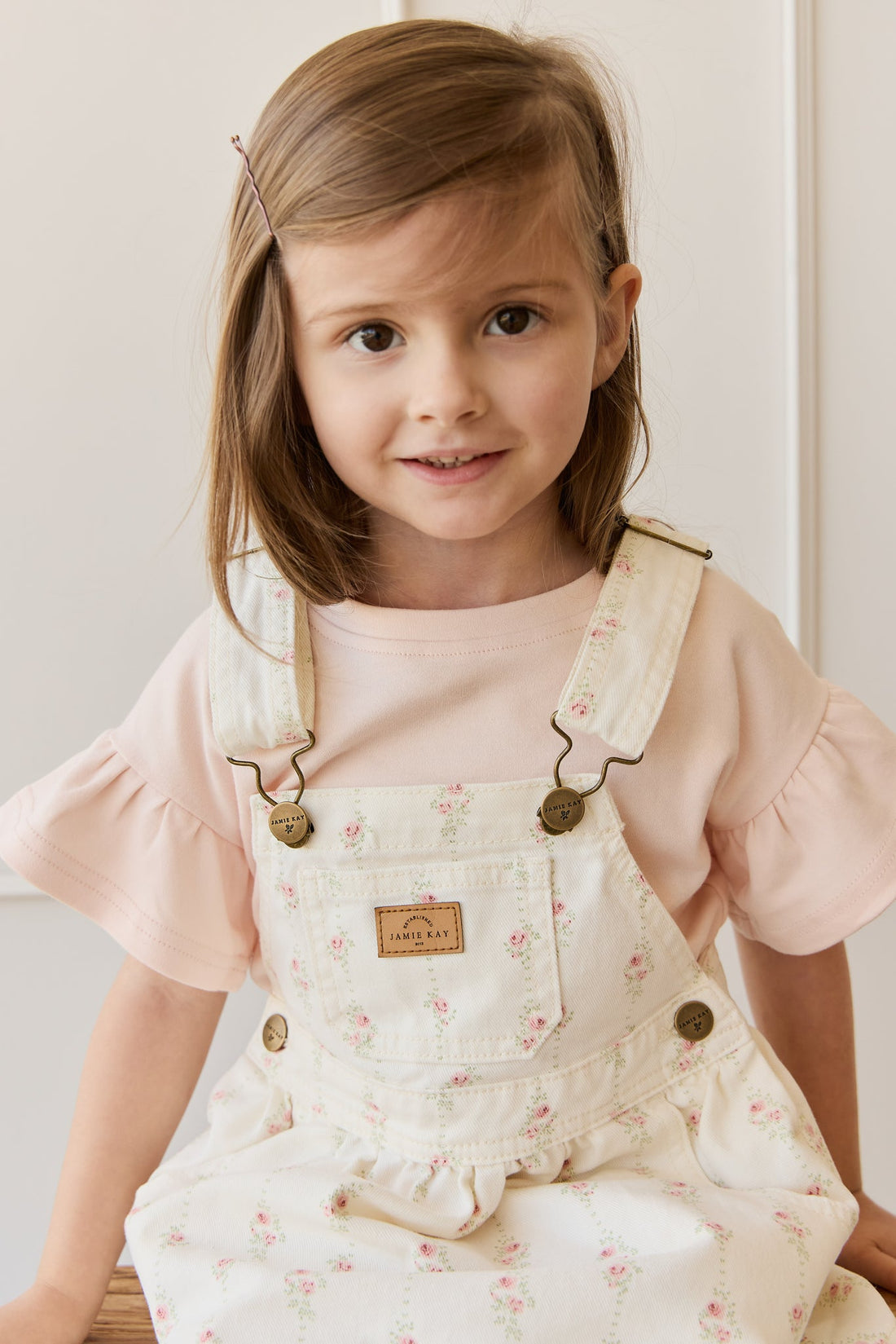 Norah Overall Dress - Rose Trail Childrens Overall from Jamie Kay USA