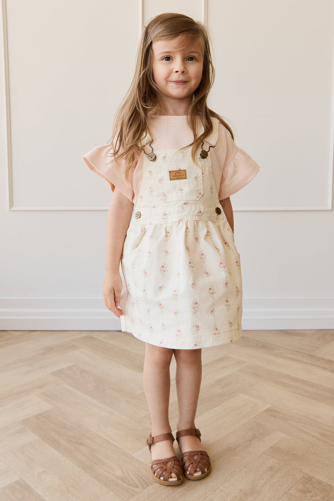 Norah Overall Dress - Rose Trail Childrens Overall from Jamie Kay USA
