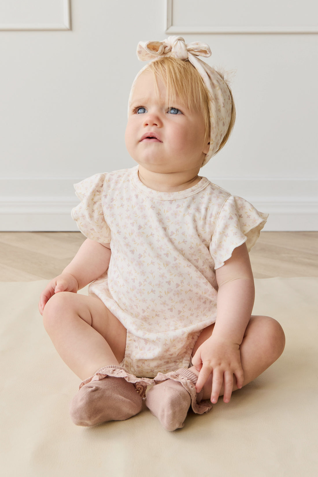 Organic Cotton Sage Onepiece - Aries Mauve Childrens Onepiece from Jamie Kay USA
