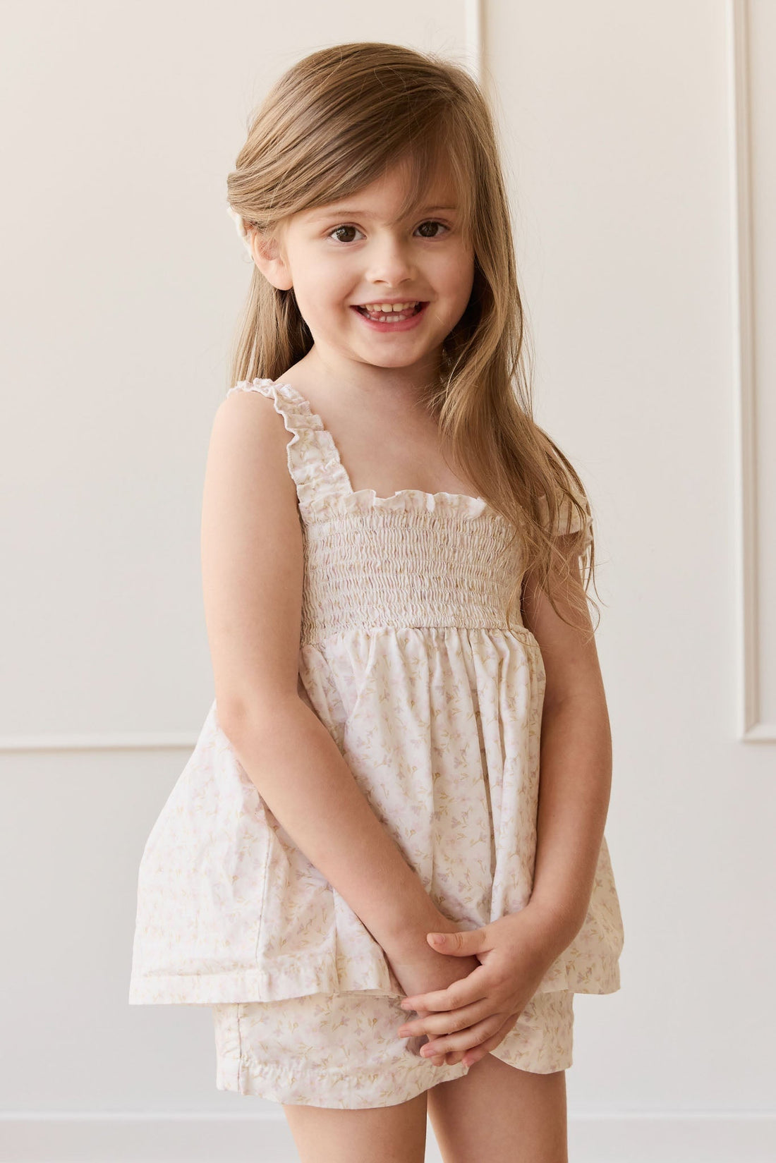 Organic Cotton Emelia Short - Aries Mauve Childrens Short from Jamie Kay USA