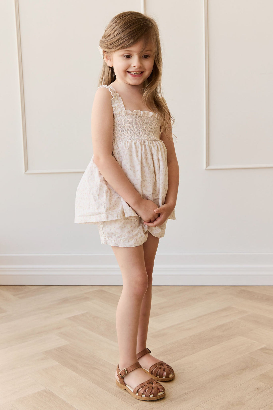 Organic Cotton Emelia Short - Aries Mauve Childrens Short from Jamie Kay USA