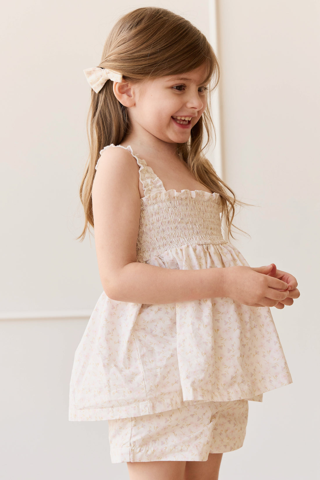 Organic Cotton Emelia Short - Aries Mauve Childrens Short from Jamie Kay USA