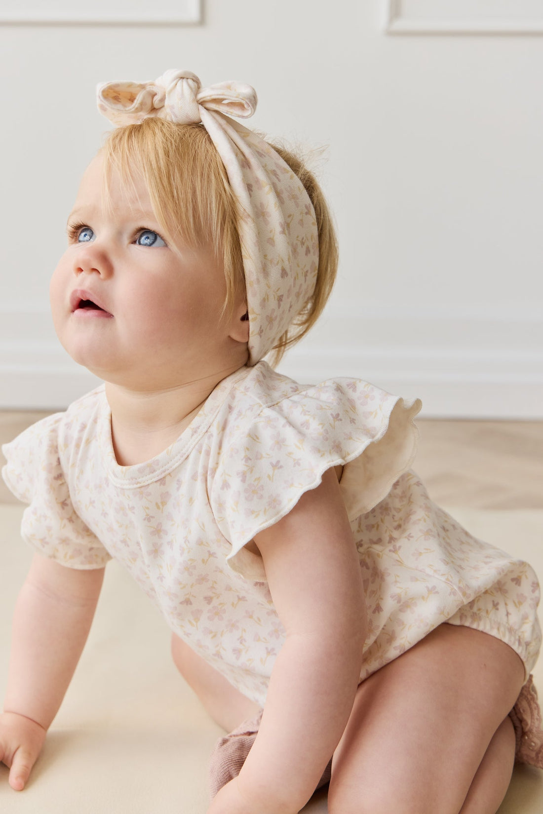 Organic Cotton Sage Onepiece - Aries Mauve Childrens Onepiece from Jamie Kay USA