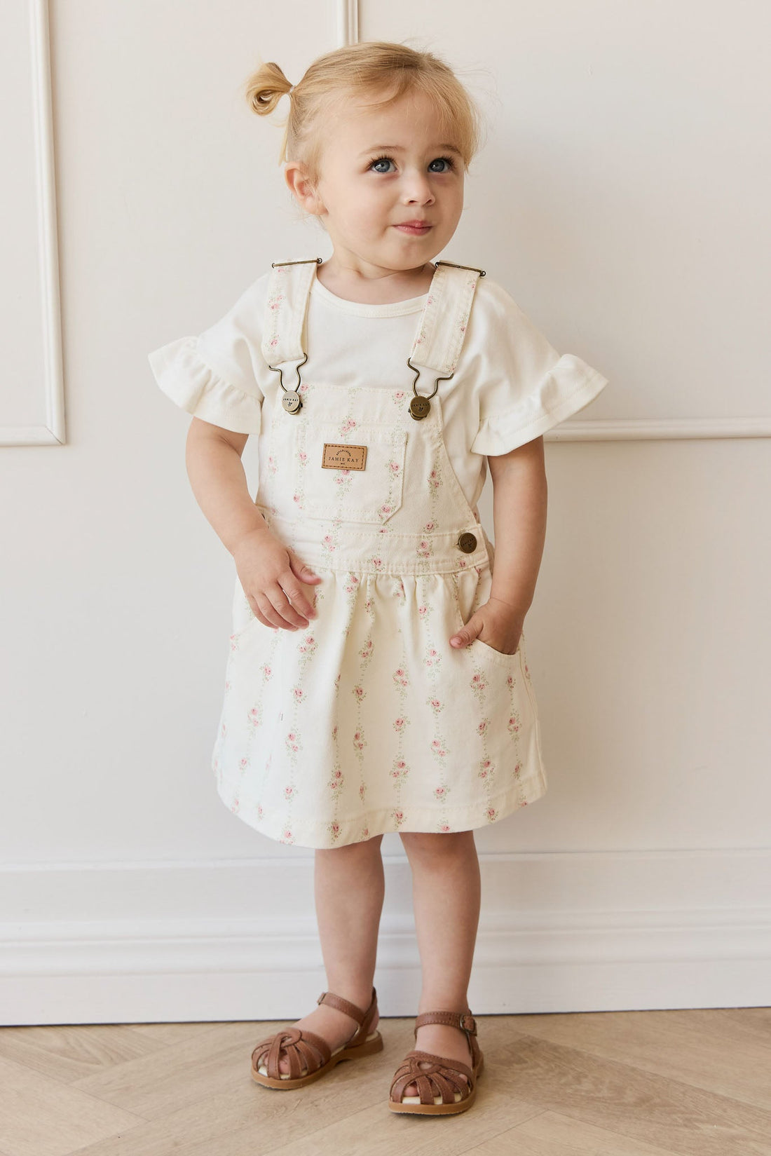 Norah Overall Dress - Rose Trail Childrens Overall from Jamie Kay USA