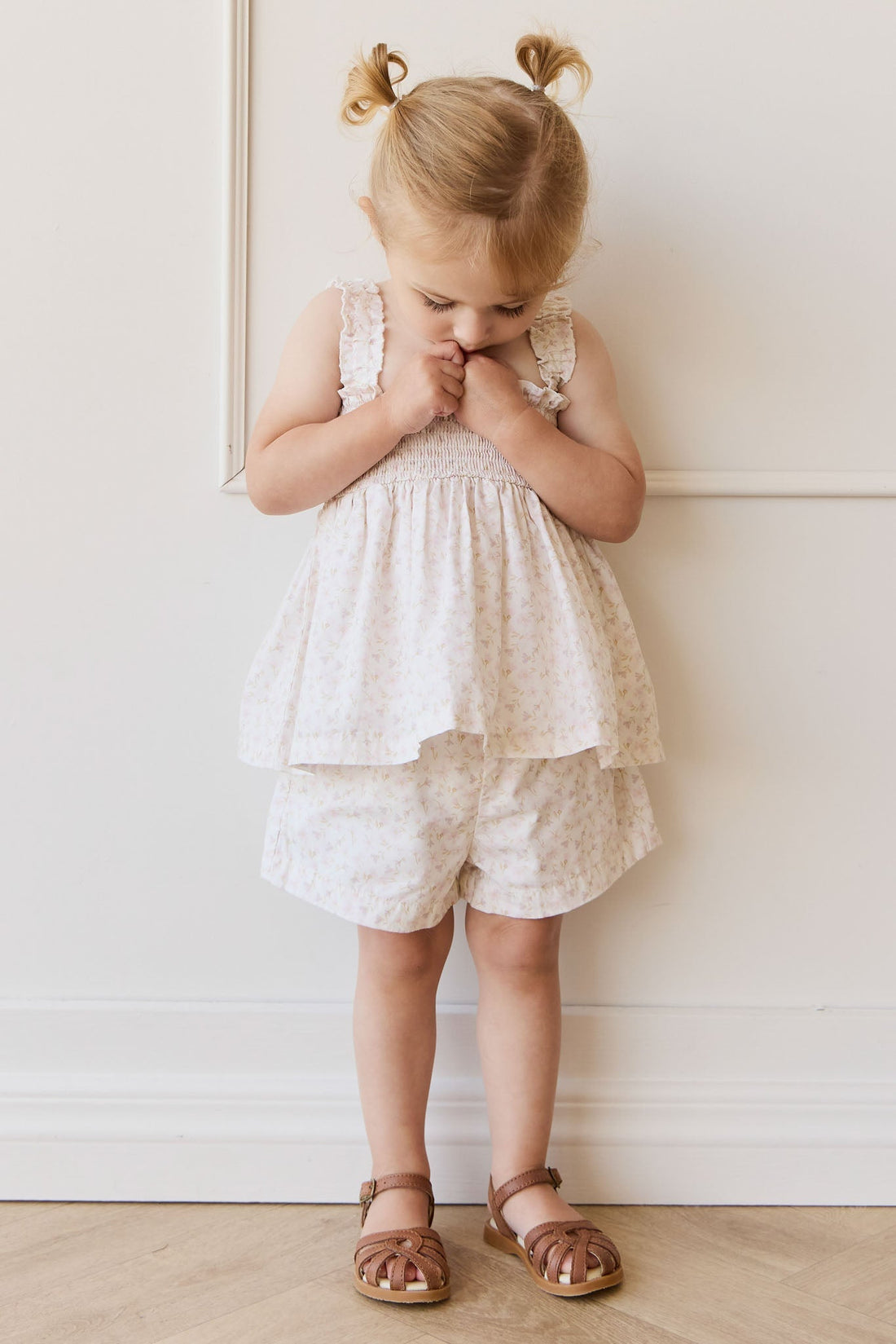 Organic Cotton Tiana Top - Aries Mauve Childrens Top from Jamie Kay USA