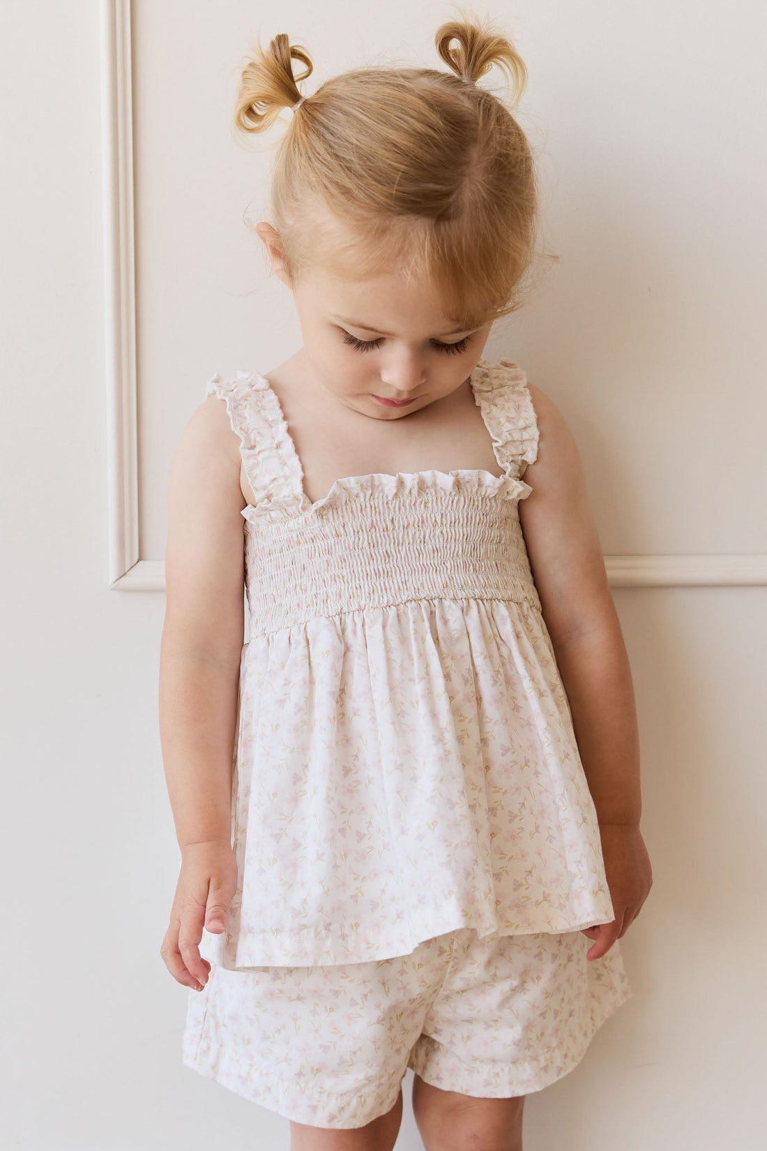 Organic Cotton Emelia Short - Aries Mauve Childrens Short from Jamie Kay USA