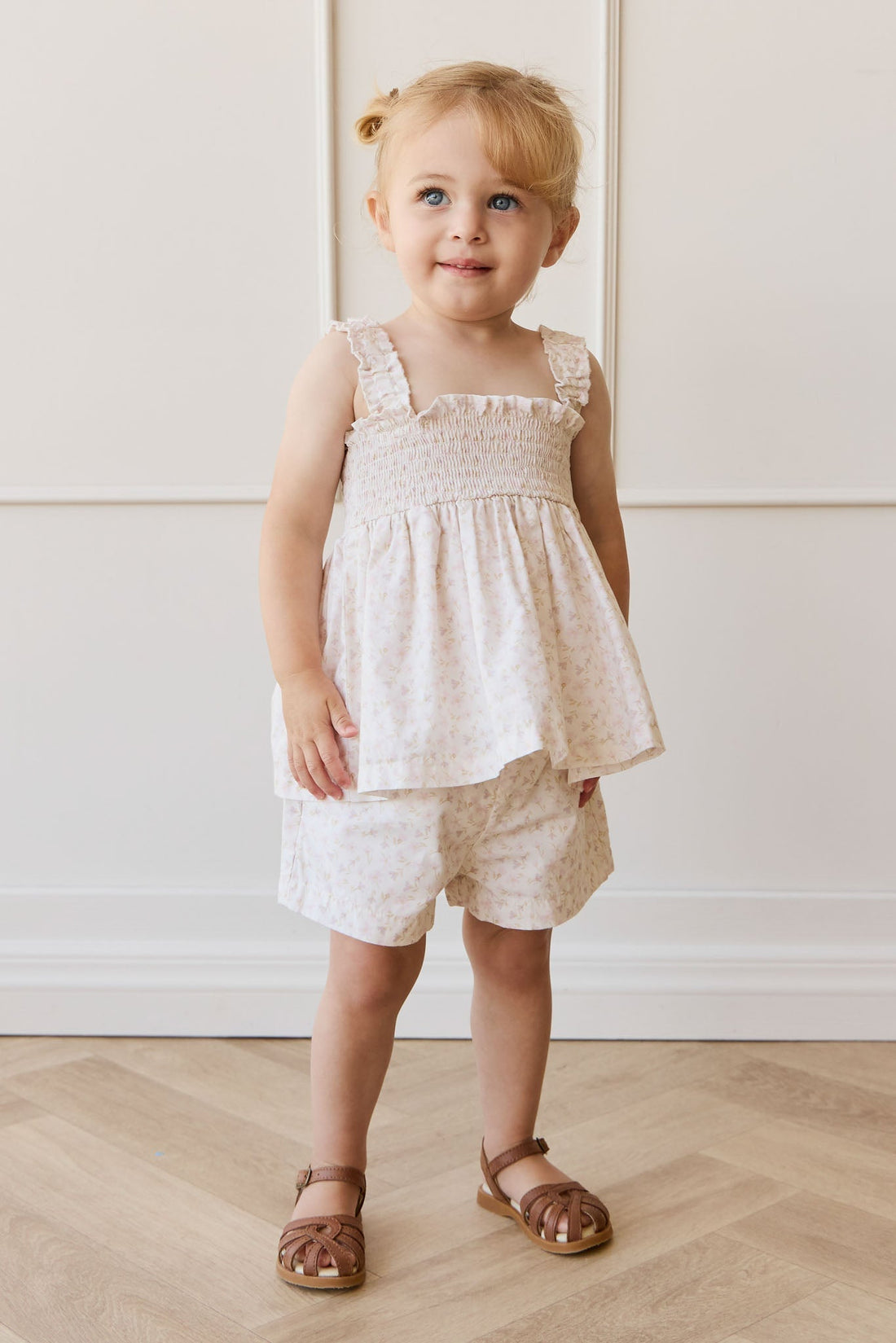 Organic Cotton Emelia Short - Aries Mauve Childrens Short from Jamie Kay USA