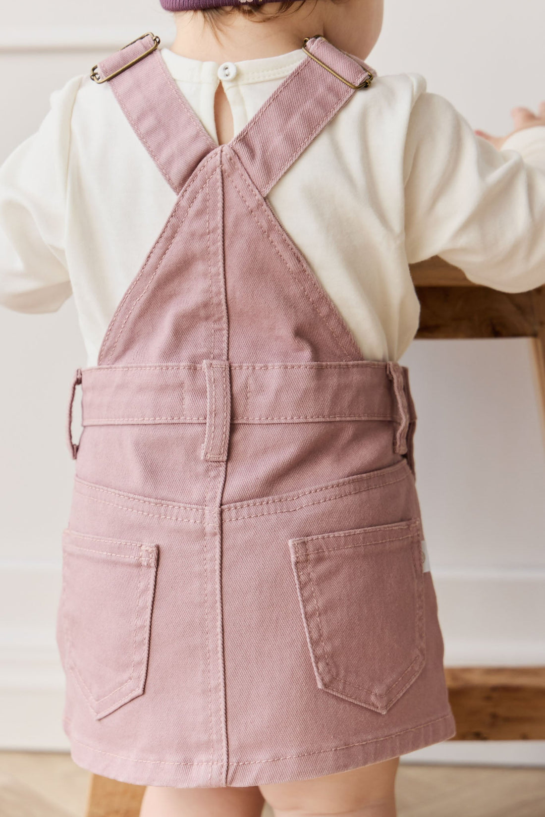 Classic Overall Dress - Dreamy Pink Childrens Overall from Jamie Kay USA