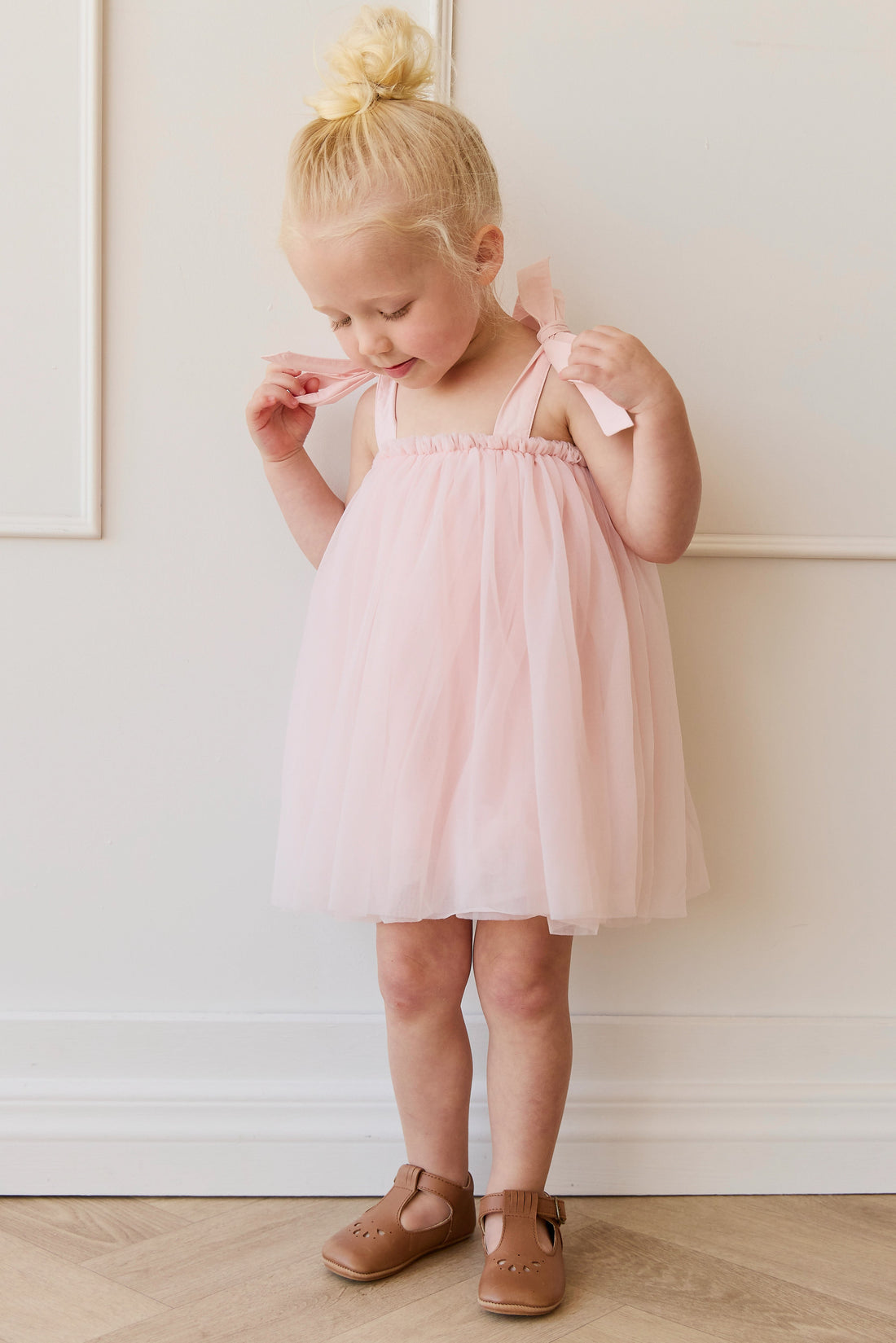 Mael Dress - Soft Misty Rose Childrens Dress from Jamie Kay USA