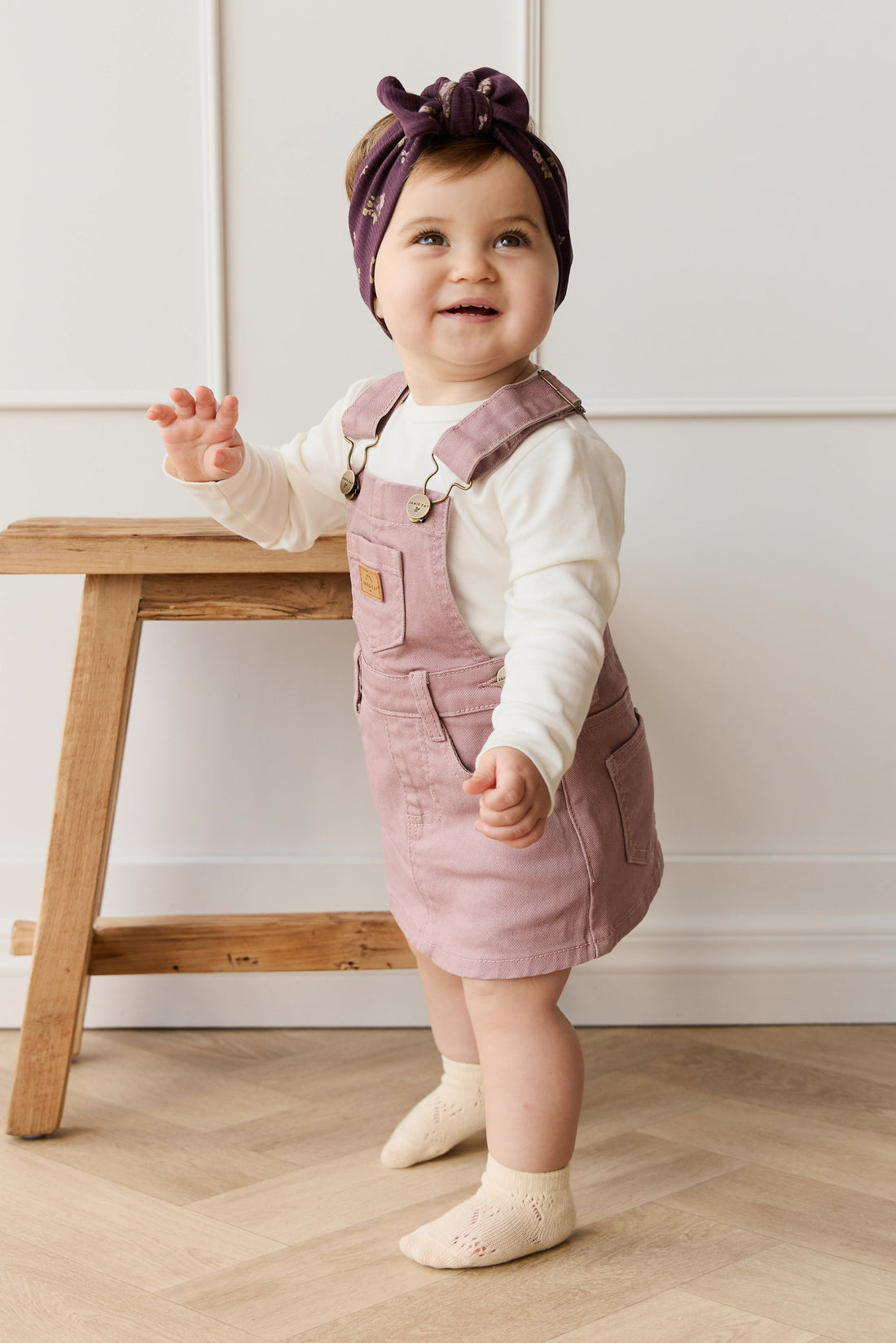 Classic Overall Dress - Dreamy Pink Childrens Overall from Jamie Kay USA