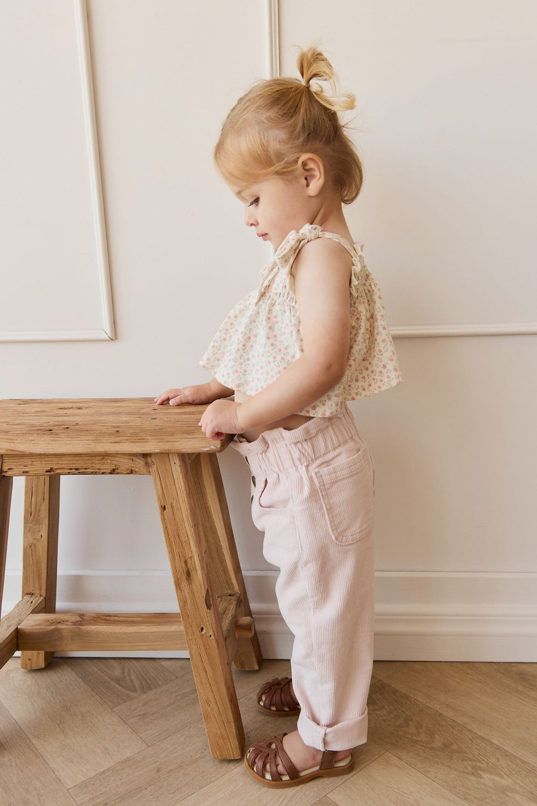 Briella Pant - Soft Misty Rose Childrens Pant from Jamie Kay USA