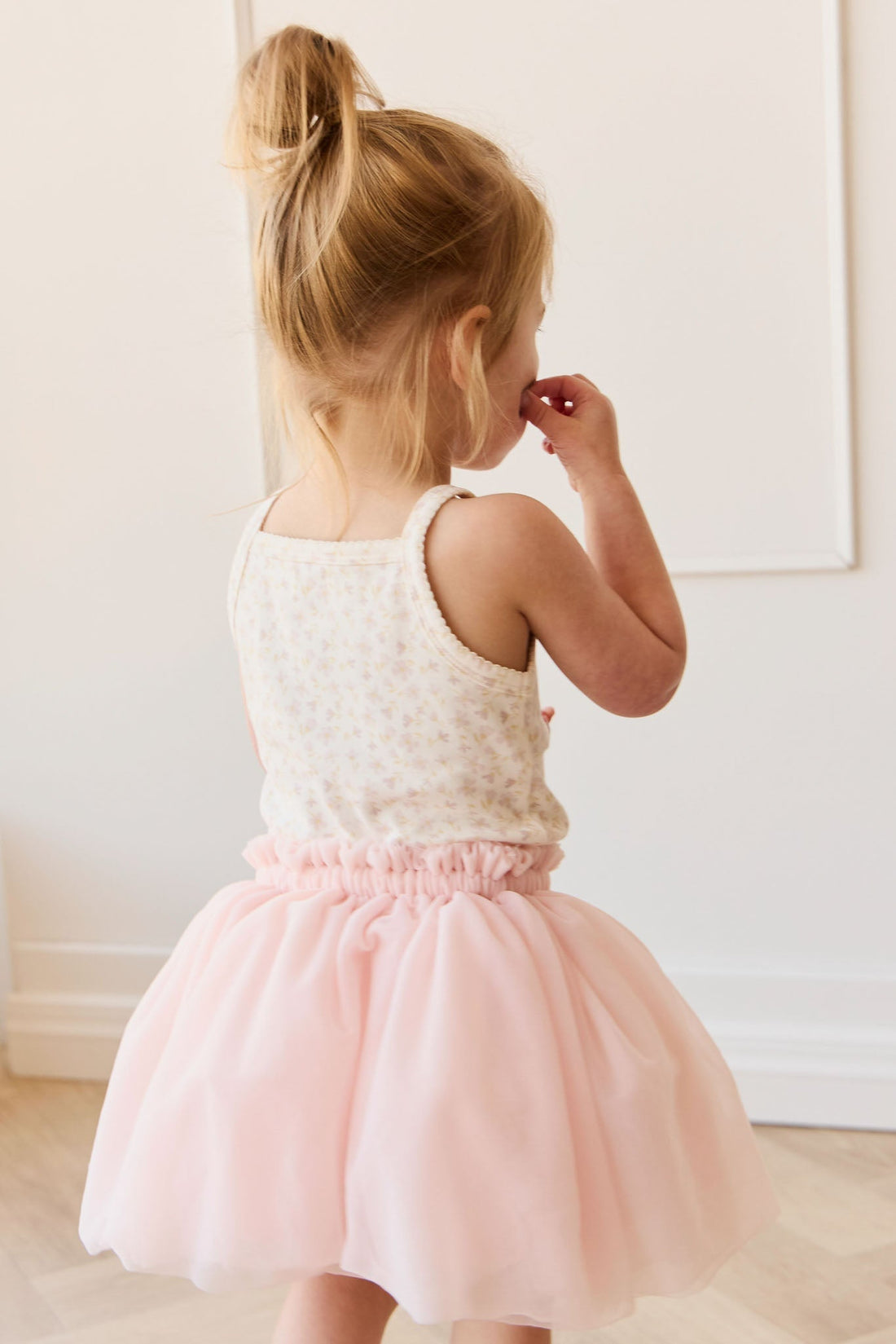 Lilah Skirt - Soft Misty Rose Childrens Skirt from Jamie Kay USA