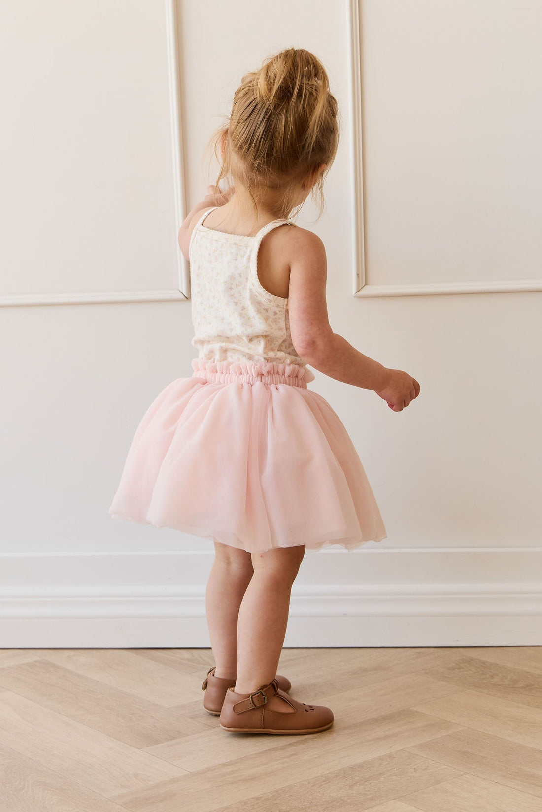 Lilah Skirt - Soft Misty Rose Childrens Skirt from Jamie Kay USA