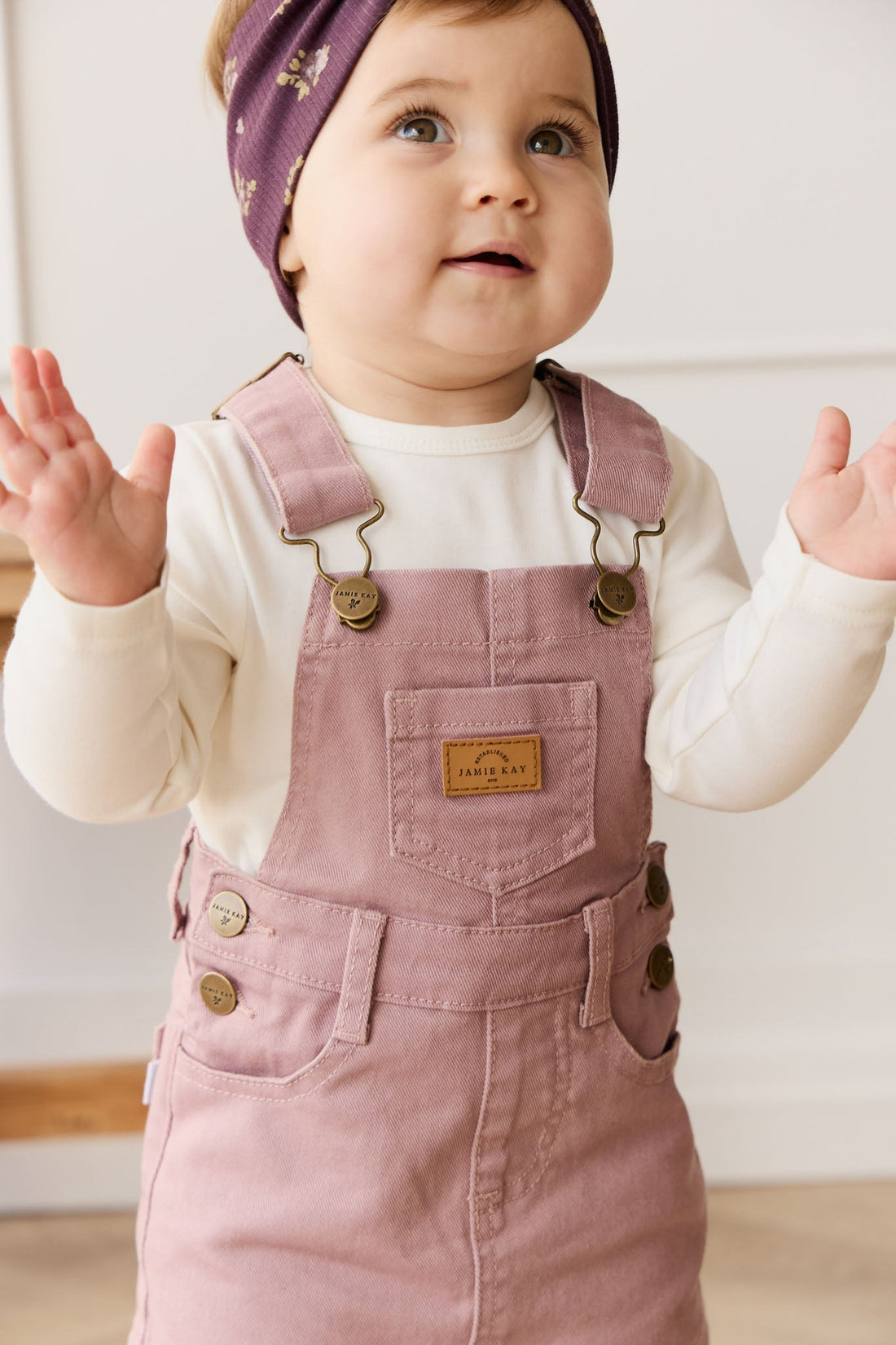 Classic Overall Dress - Dreamy Pink Childrens Overall from Jamie Kay USA