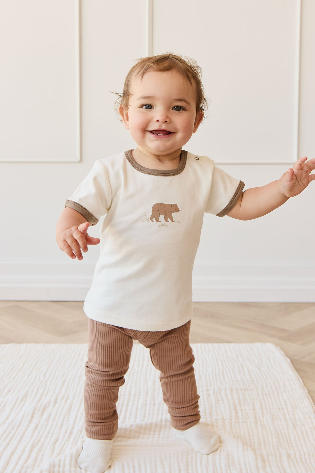 Pima Cotton Erik Tee - Buddy Bear Cloud Childrens Top from Jamie Kay USA