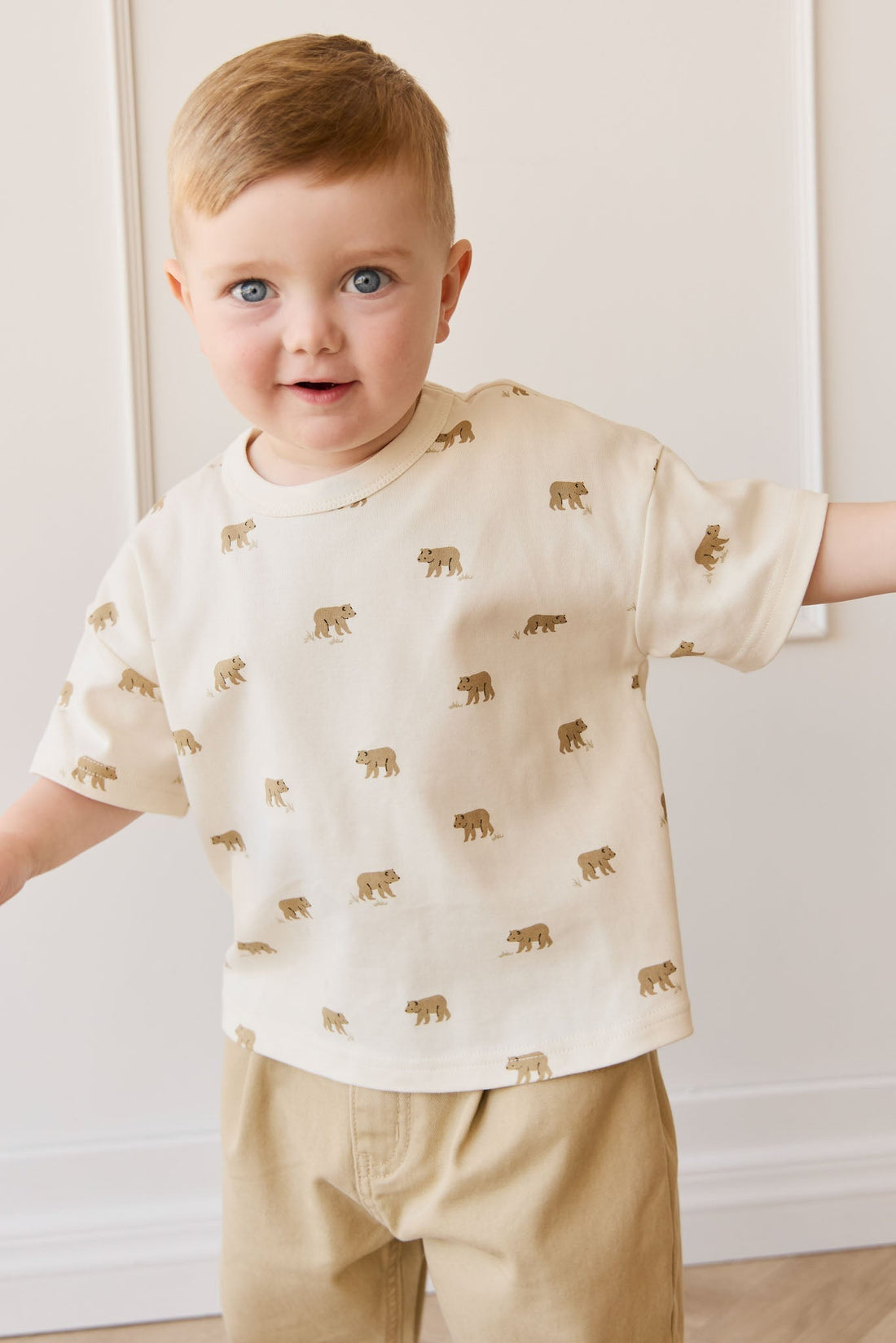 Pima Cotton Wesley Tee - Cub Walk Samoyed Childrens Top from Jamie Kay USA