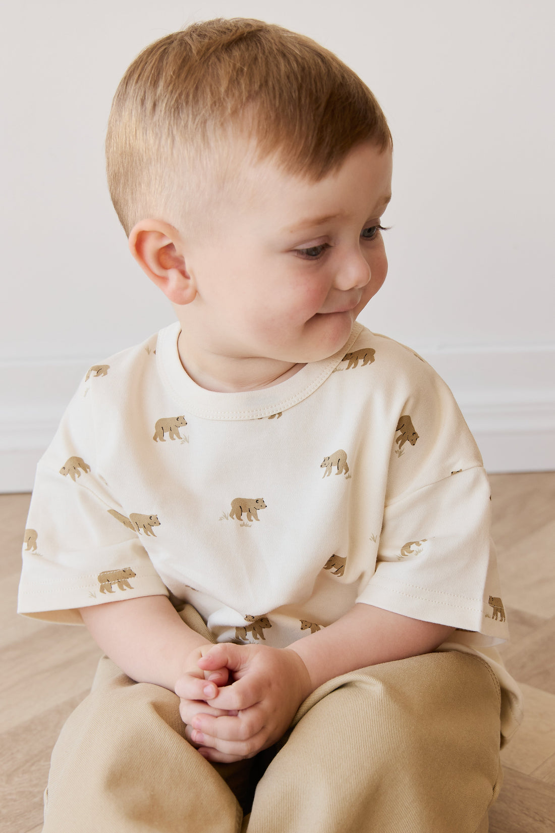 Pima Cotton Wesley Tee - Cub Walk Samoyed Childrens Top from Jamie Kay USA