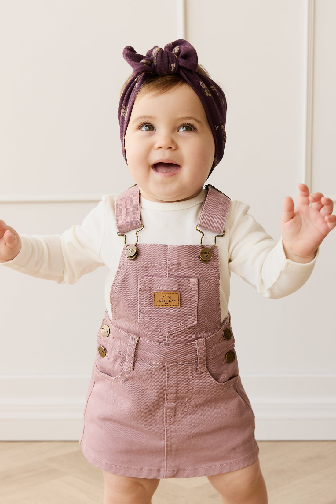 Classic Overall Dress - Dreamy Pink Childrens Overall from Jamie Kay USA