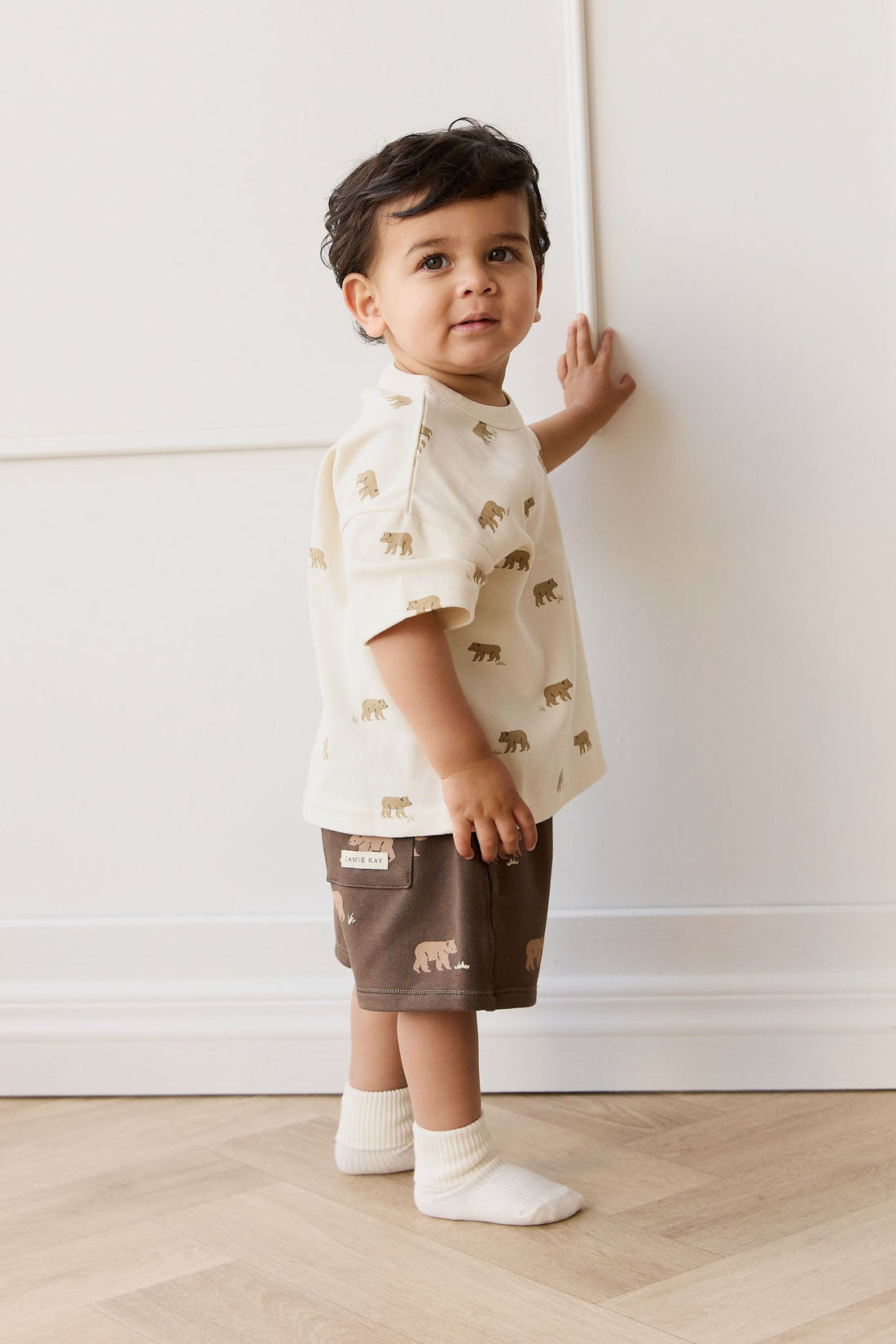 Pima Cotton Wesley Tee - Cub Walk Samoyed Childrens Top from Jamie Kay USA