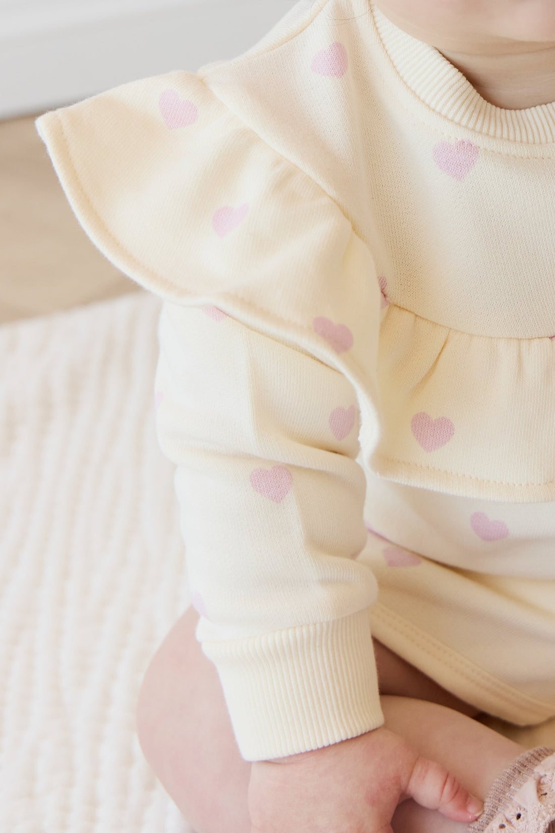 Organic Cotton Mckinley Sweatshirt - Mon Amour Lotus Childrens Top from Jamie Kay USA