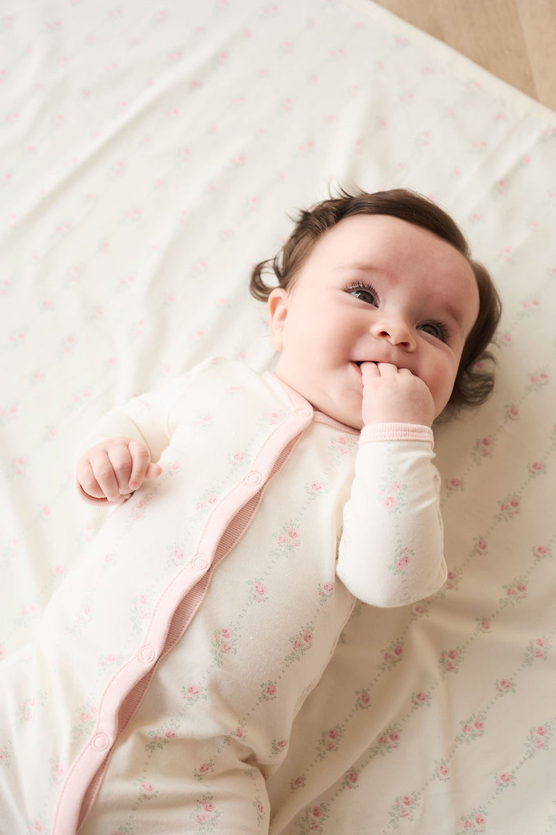 Organic Cotton Murphy Onepiece - Rose Trail Childrens Pyjama from Jamie Kay USA