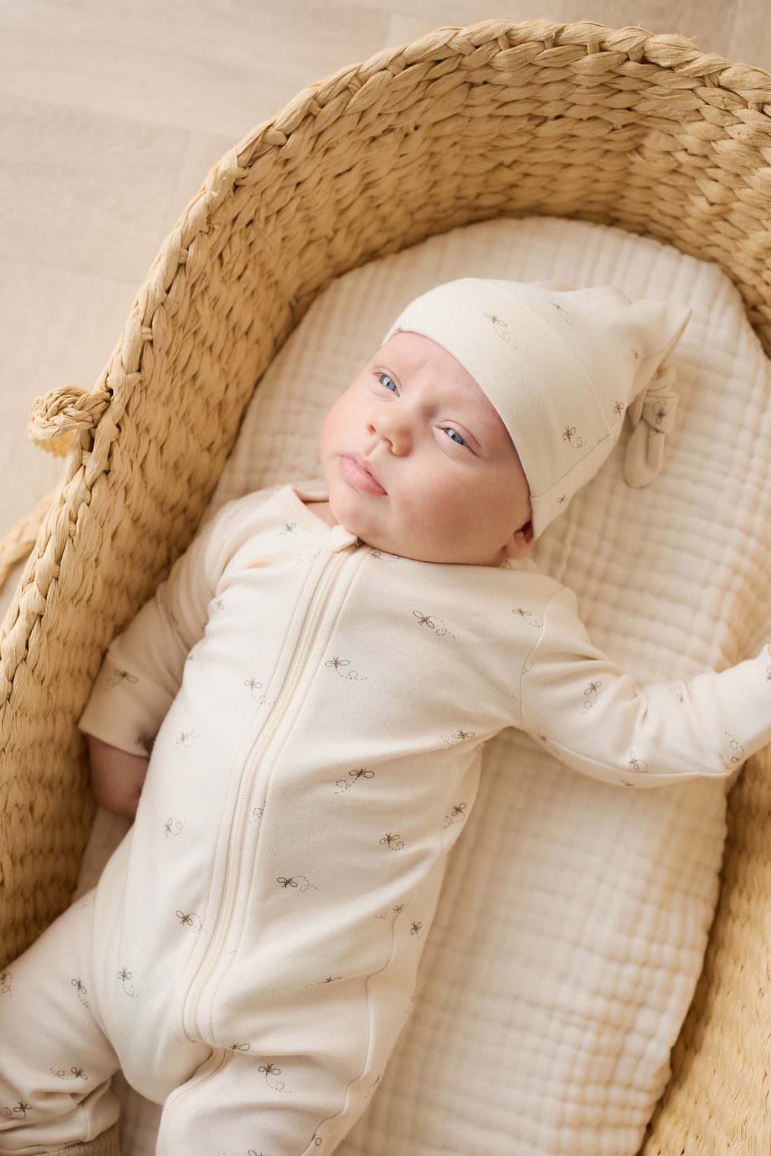 Organic Cotton Knot Beanie - Bumblebees Childrens Beanie from Jamie Kay USA