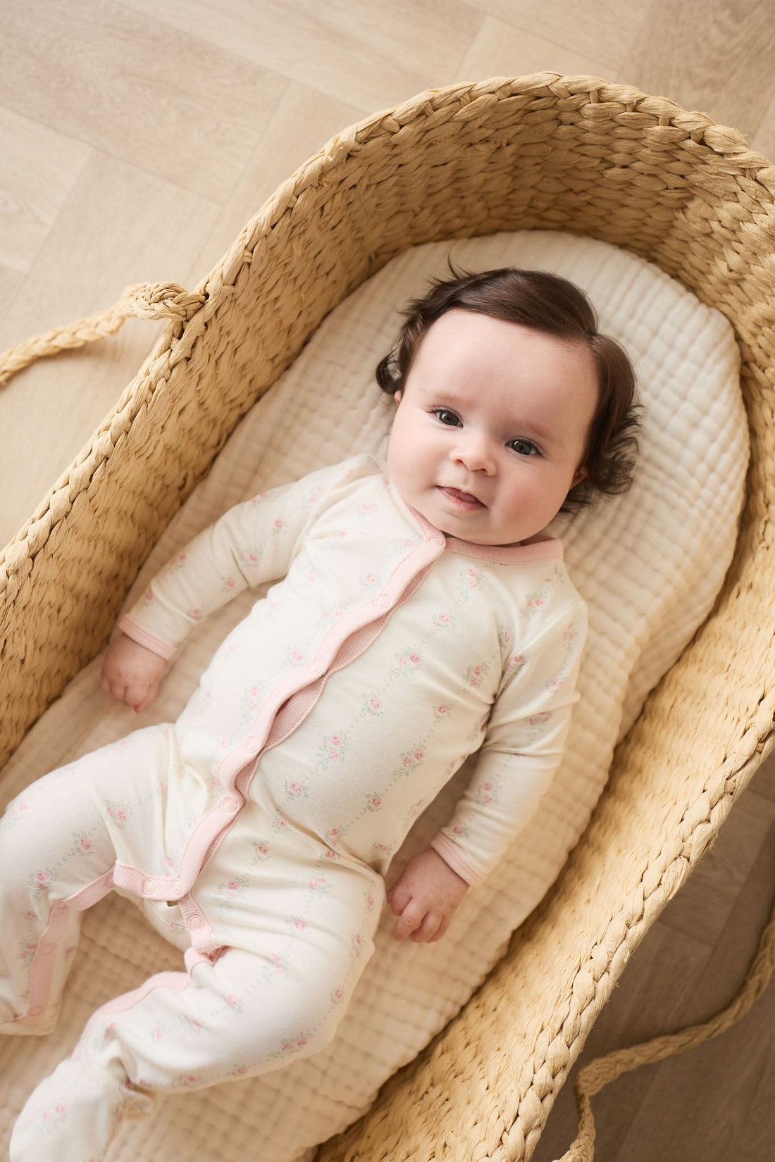 Organic Cotton Murphy Onepiece - Rose Trail Childrens Pyjama from Jamie Kay USA