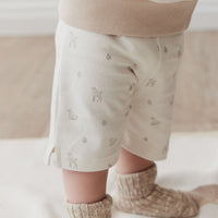 Pima Cotton Marley Short - Fable Deer Cloud Childrens Short from Jamie Kay USA