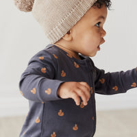 Organic Cotton Reese Zip Onepiece - Fox Cubs Constellation Childrens Onepiece from Jamie Kay USA