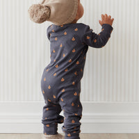 Organic Cotton Reese Zip Onepiece - Fox Cubs Constellation Childrens Onepiece from Jamie Kay USA