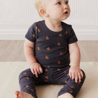 Organic Cotton Everyday Legging - Fox Cubs Constellation Childrens Legging from Jamie Kay USA