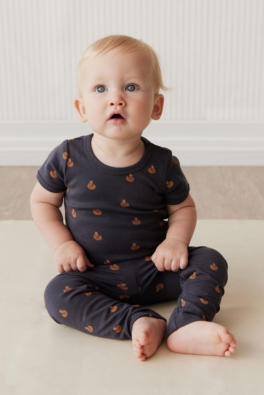 Organic Cotton Everyday Legging - Fox Cubs Constellation Childrens Legging from Jamie Kay USA