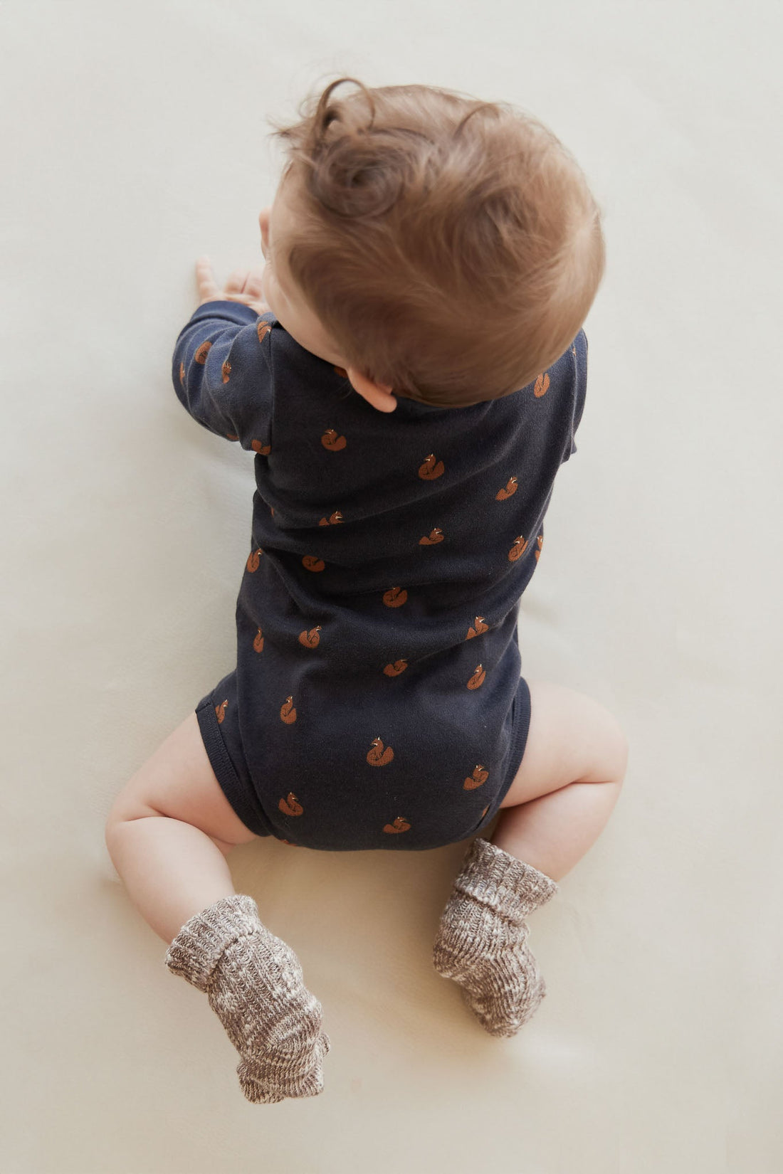 Organic Cotton Fernley Bodysuit - Fox Cubs Constellation Childrens Bodysuit from Jamie Kay USA