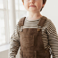 Arlo Cord Overall - Deep Olive Childrens Overall from Jamie Kay USA