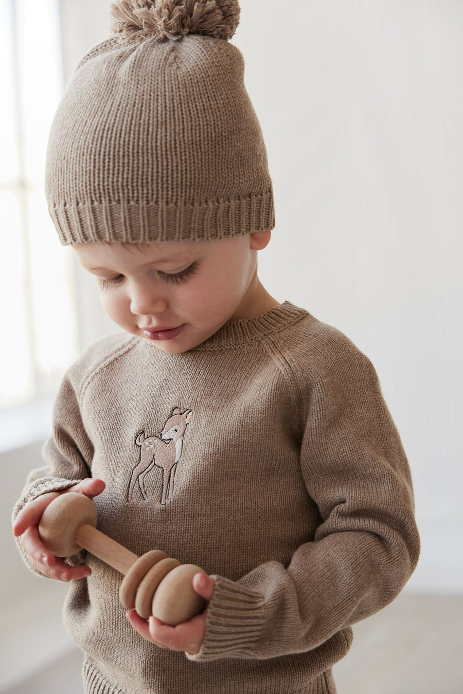 Ethan Jumper - Doe Marle Deer Childrens Jumper from Jamie Kay USA