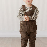 Arlo Cord Overall - Deep Olive Childrens Overall from Jamie Kay USA