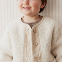 Rylan Sherpa Jacket - Natural Childrens Jacket from Jamie Kay USA