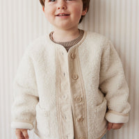 Rylan Sherpa Jacket - Natural Childrens Jacket from Jamie Kay USA