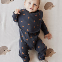 Organic Cotton Bib - Fox Cubs Constellation Childrens Bib from Jamie Kay USA