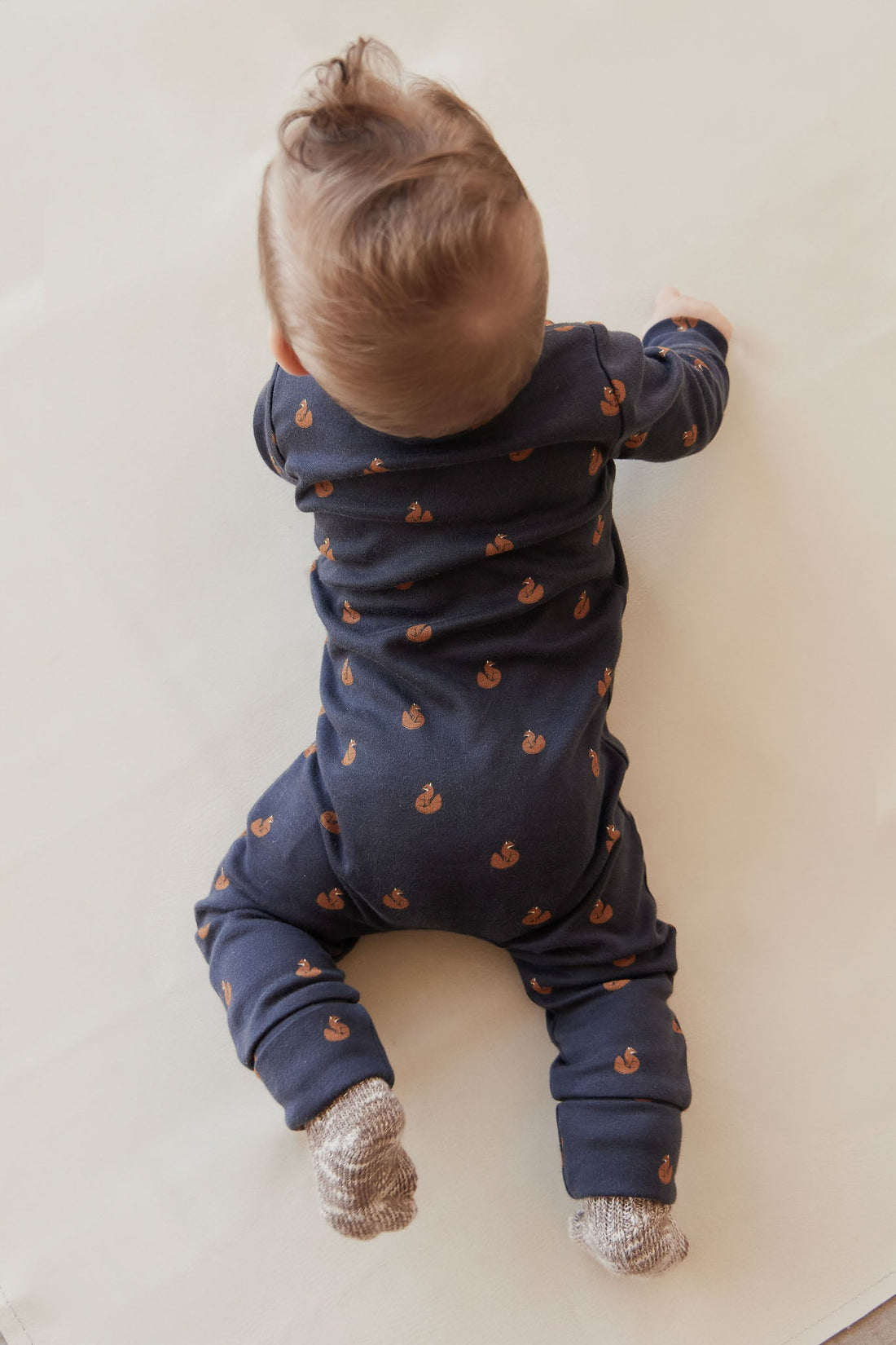 Organic Cotton Reese Zip Onepiece - Fox Cubs Constellation Childrens Onepiece from Jamie Kay USA