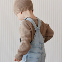 Arlo Twill Overall - Washed Denim Childrens Overall from Jamie Kay USA