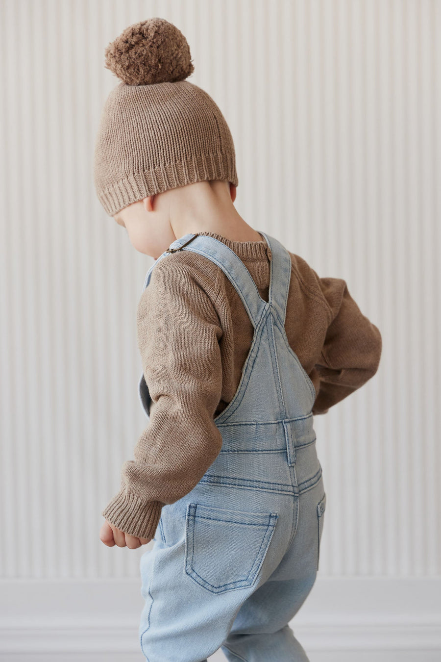 Arlo Twill Overall - Washed Denim Childrens Overall from Jamie Kay USA