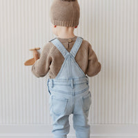 Arlo Twill Overall - Washed Denim Childrens Overall from Jamie Kay USA