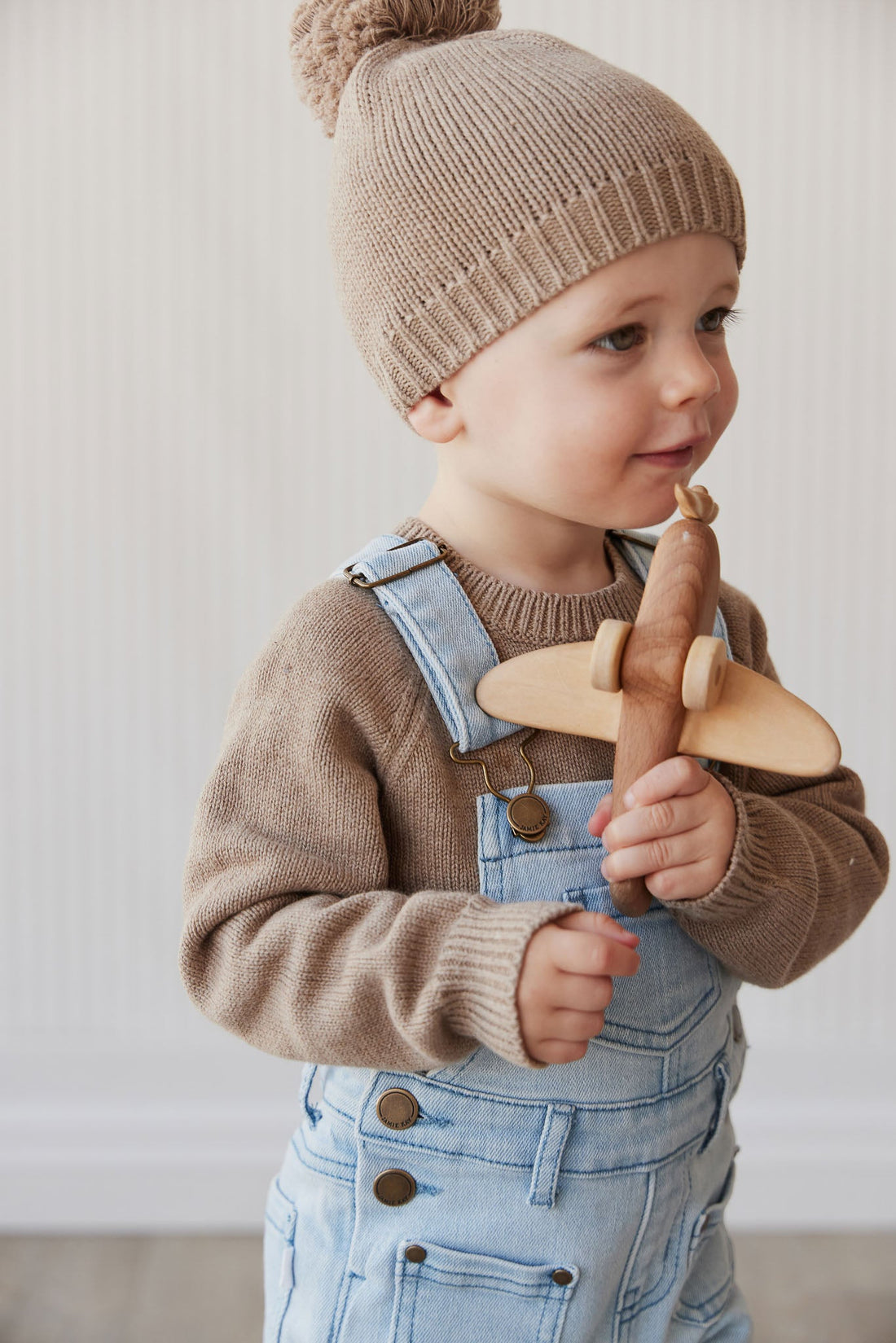 Arlo Twill Overall - Washed Denim Childrens Overall from Jamie Kay USA