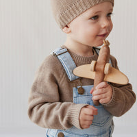 Arlo Twill Overall - Washed Denim Childrens Overall from Jamie Kay USA