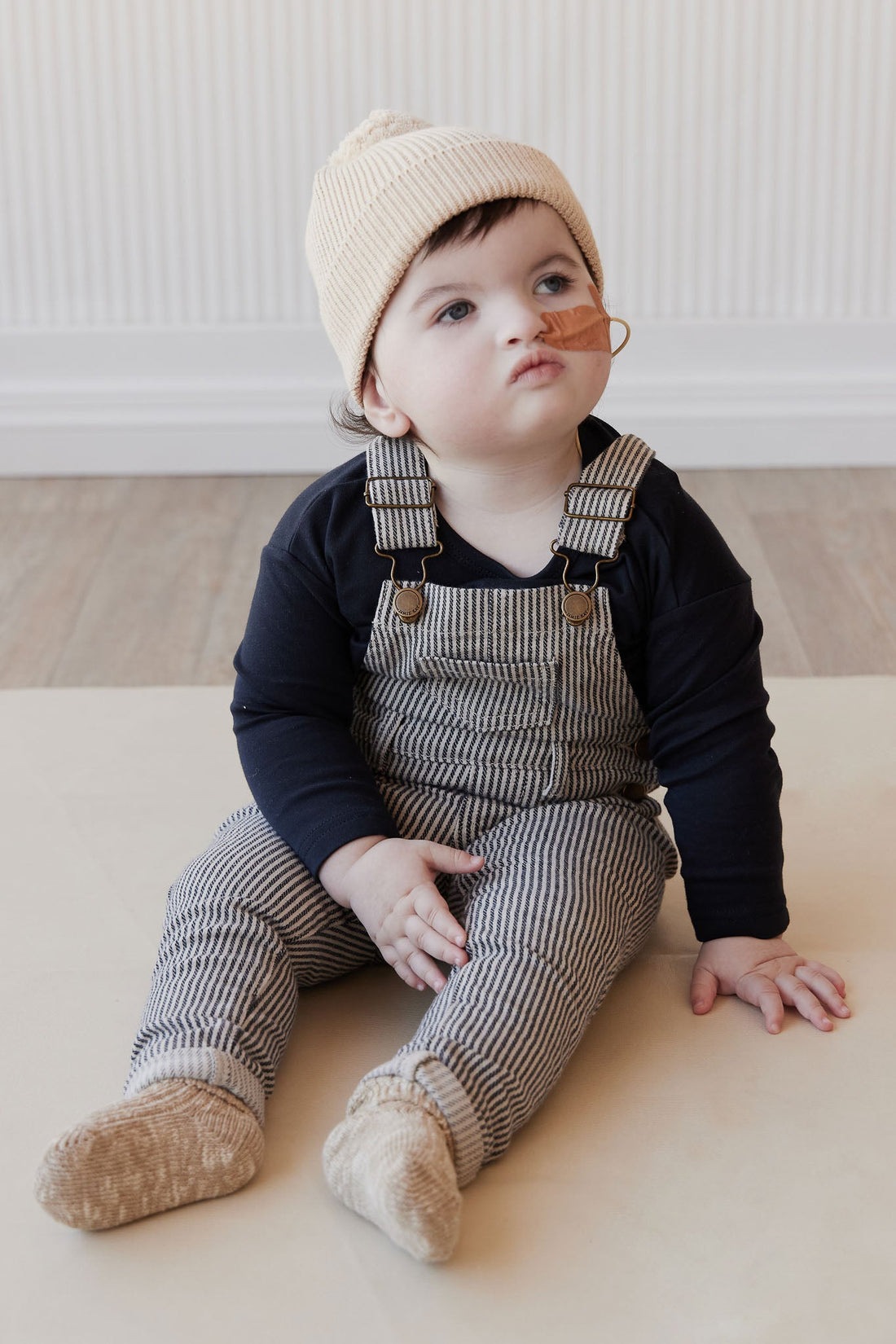 Arlo Twill Overall - Constellation/Shell Childrens Overall from Jamie Kay USA