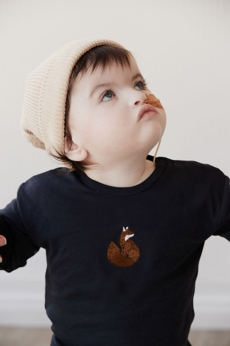 Pima Cotton Arnold Long Sleeve Top - Constellation Fox Childrens Top from Jamie Kay USA