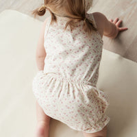 Organic Cotton Bridget Singlet Bodysuit - Emmy Egret Childrens Bodysuit from Jamie Kay USA