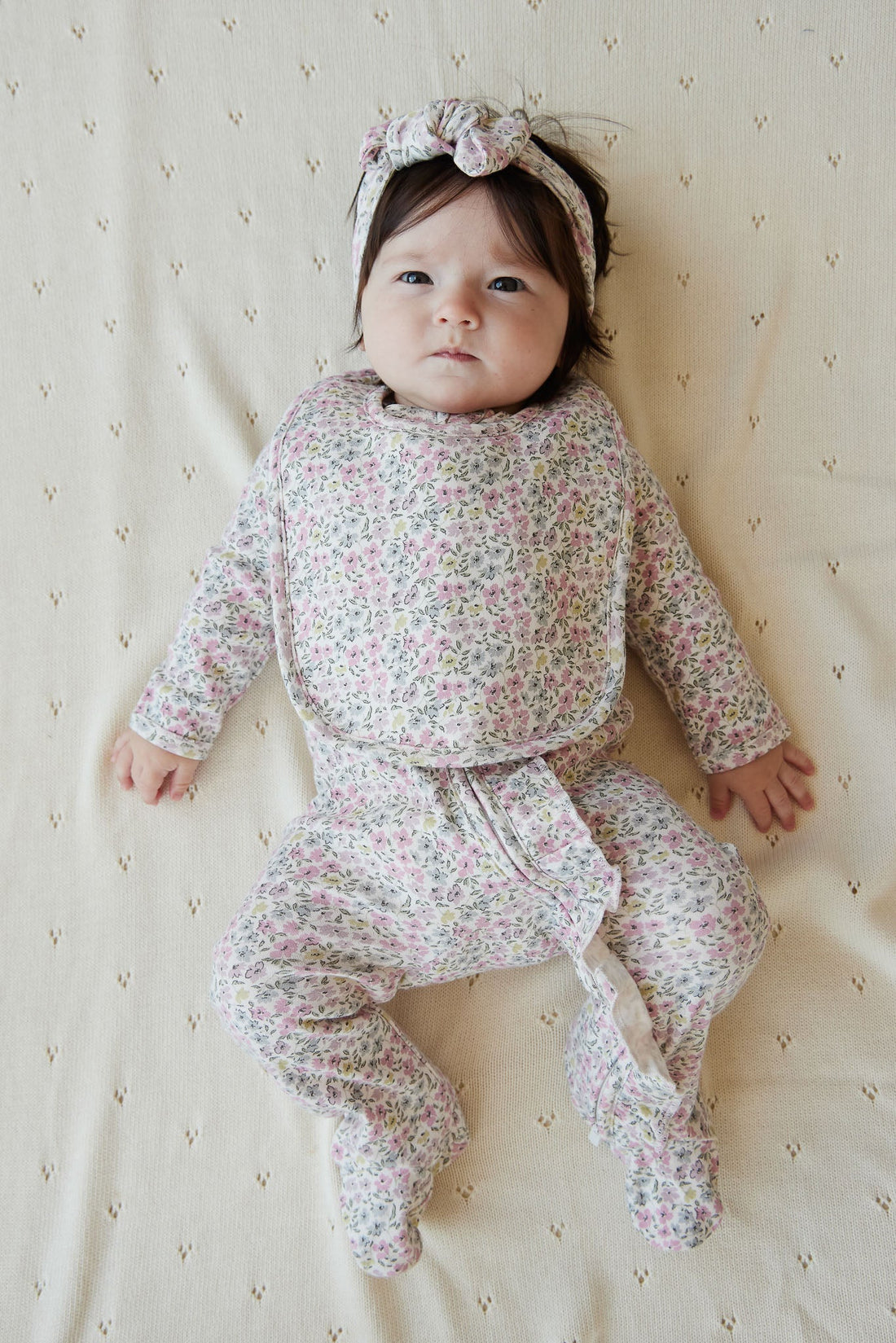 Organic Cotton Melanie Onepiece - Fifi Mini Slightly Pink Childrens Onepiece from Jamie Kay USA