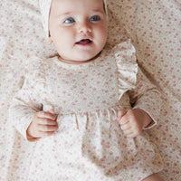 Organic Cotton Vivienne Playsuit - Emmy Egret Childrens Playsuit from Jamie Kay USA